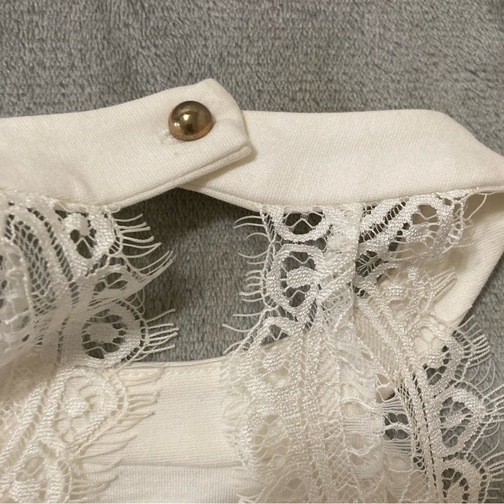 Lulu's Ivory Lace Dress - Picture 7 of 16